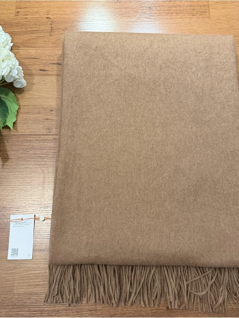 Quince Mongolian Cashmere Throw in Teak